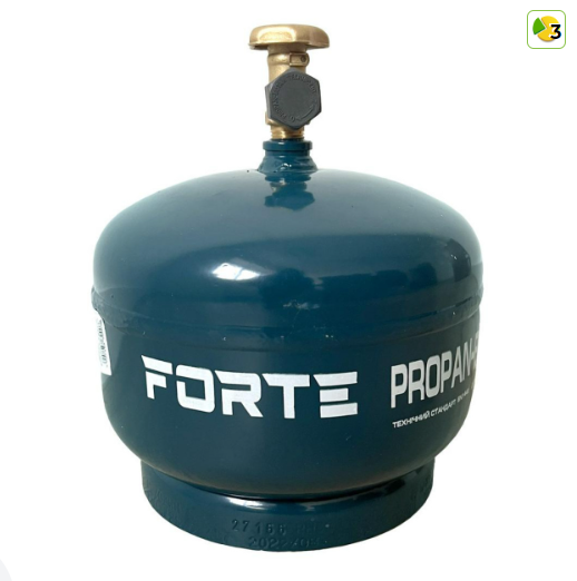 Газовий балон Forte 5 літрів — пропан-бутан (124417), фото 1