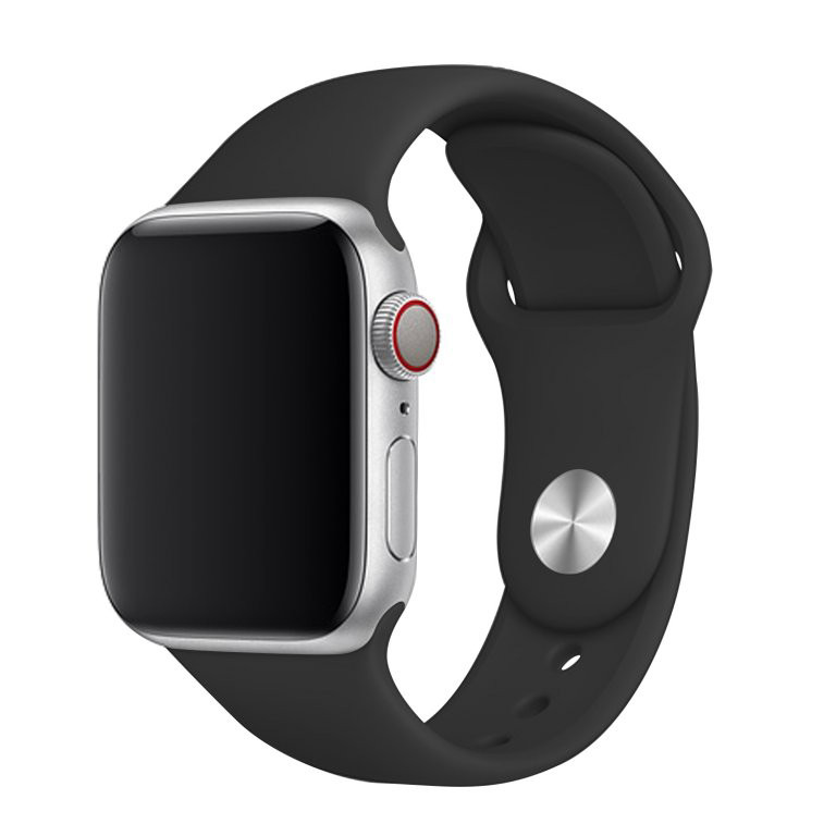 Ремінець для Apple Watch SM 38/40/41 mm Black Silicone 1