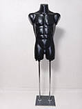 Манекен чоловічий чорний на дерев'яній підставці "Давид", фото 2