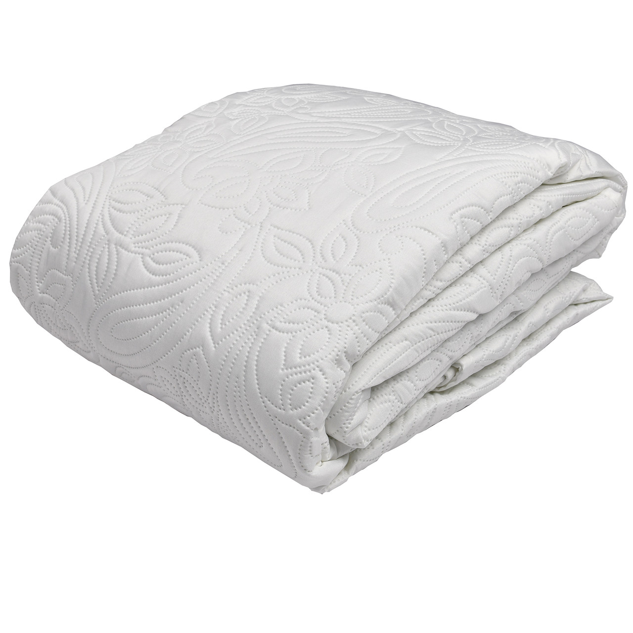 Покривало для двоспального ліжка, молочне, фото 1