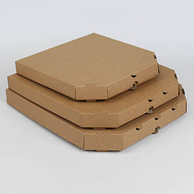 Коробка для піци бура 320*320*35 мм Готові коробки під піцу коричневі