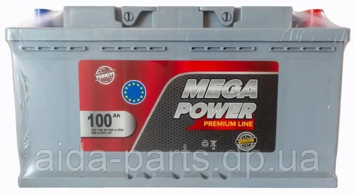 Акумулятор автомобільний Mega Power 100Ah 800A 12 V «+» праворуч Premium Line