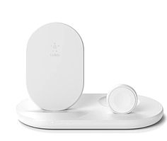 Бездротовий зарядний пристрій Belkin Boost Up 3-in-1 Wireless Charger White (WIZ001VFWH)iPhone, Apple Watch