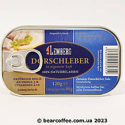 Печінка тріски lemberg dorschleber 120г Ісландія