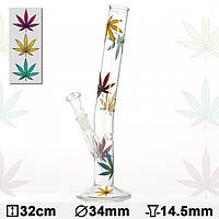 >Бонг Hangover Multi Leaf H:32 cm-Ø:34 mm SG: 14,5 mm