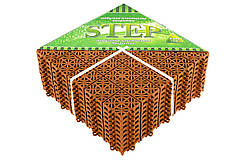 Пластикові модульні покриття для підлоги "Степ", розмір 330х330х15мм, колір теракот