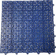 Пластикові модульні покриття 330х330х15 мм Степ синій