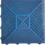 Пластикові модульні покриття для підлоги "Сквер", розмір 378х378х11мм, колір синій, фото 2