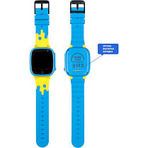 Smart Watch AmiGo GO008 MILKY GPS Wi-Fi Blue/yellow UA UCRF, фото 5