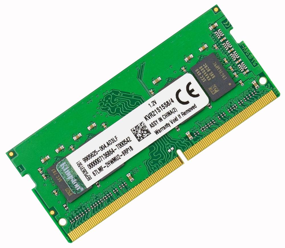 Оперативна пам'ять DDR4 2133 4GB SoDIMM для ноутбука (2133MHz) — PC4-17000 CL15 1.2V KVR21S15S8/4