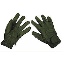 Перчатки MFH "Worker light"/ Тактические демисезонные перчатки Хаки/ Перчатки на липучке для велосипедистов