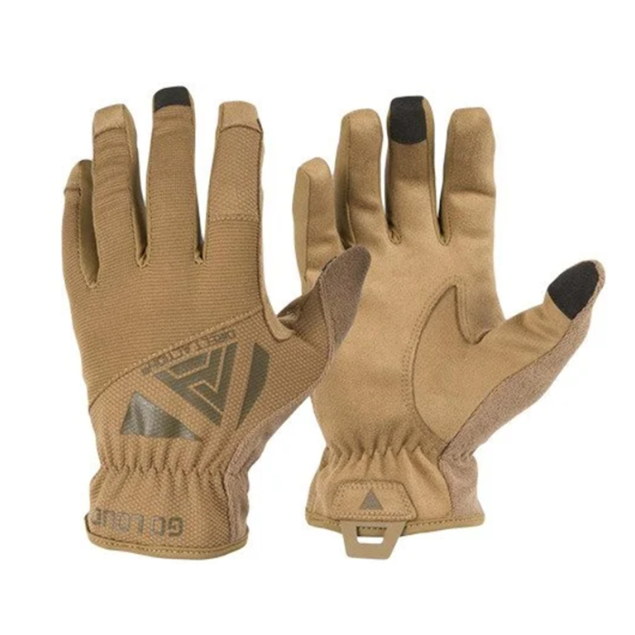 Сенсорні рукавички Helikon-Tex Direct Action Light Gloves Койот/ Тактичні демісезонні рукавички для телефону, фото 1