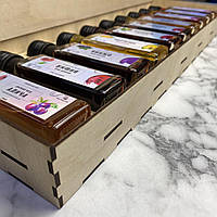 Подарочный Дегустационный набор Питьевой мед 10 вкусов в деревянной коробочке