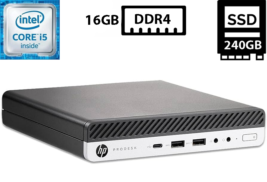 Комп'ютер HP ProDesk 600 G3 Mini USFF/Core i5-6500T 2.50GHz/16GB DDR4/SSD 240GB/Intel HD Graphics Б/В