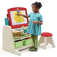 Детский стол со стульчиком для творчества STEP 2 "FLIP&DOODLE", 66х60х48 см/30х31х31 см