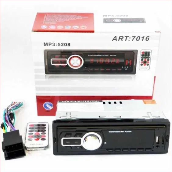 Автомагнітола 5208 ISO - MP3 Player, FM, USB, microSD, AUX