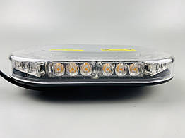 Проблисковий маячок світлодіодний для спецтехніки 12В/24В живлення від прикурювача на магніті LED діодний маяк