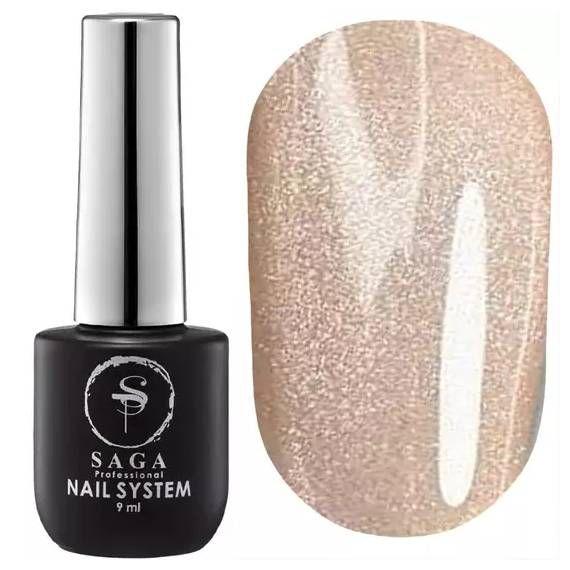 Гель-лак котяче око Saga Professional Glow Cat №05 ніжно-коричневий, 9 мл, фото 1