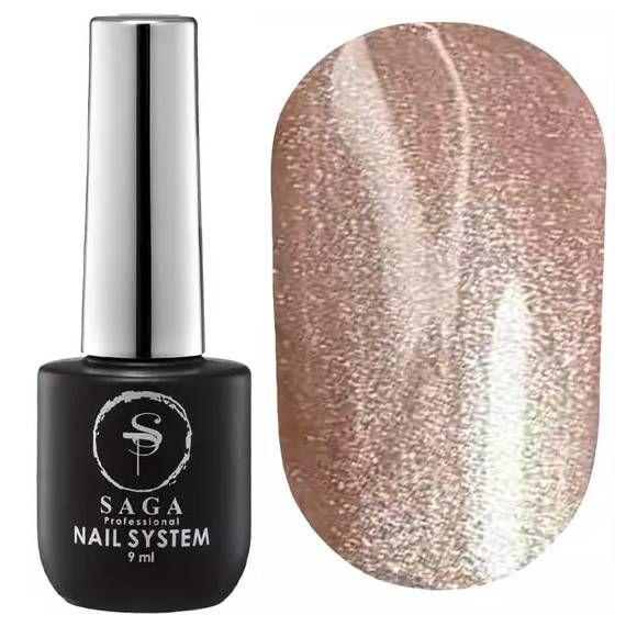 Гель-лак Saga Professional Glow Cat №04 котяче око світло-коричневий, 9 мл