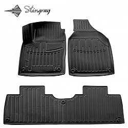 3D Килимки VW Sharan 1995-2010 (3шт) Stingray Автокилимки Volkswagen в салон
