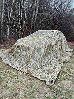 Маскувальна сітка 6х10м для пікапа, авто, техніки та позашляховиків. Маскування для окопів, бліндажів Піксель