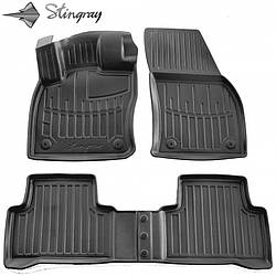 3D Килимки VW Touran 2015- (4шт) Stingray Автокилимки Volkswagen в салон