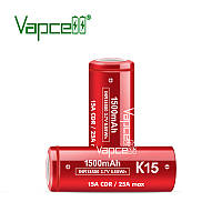 Аккумулятор Vapcell INR18500 K15 Li-Ion 18500, 1500mAh высокотоковый