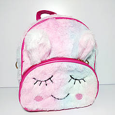 Рюкзак для дівчинки меховий