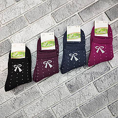 Шкарпетки жіночі середні зимові з махрою р.36-40 бантик асорті LUXE 30038498