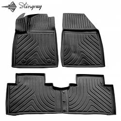 3D Килимки BYD Yuan Plus 2021- (4шт) Stingray Автокилимки в салон