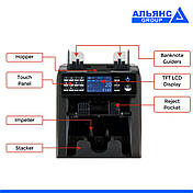 Купюролічна машина з 2 лотками AL-952, фото 3