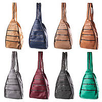 Кожаный женский рюкзак-сумка LT 5617 разные цвета