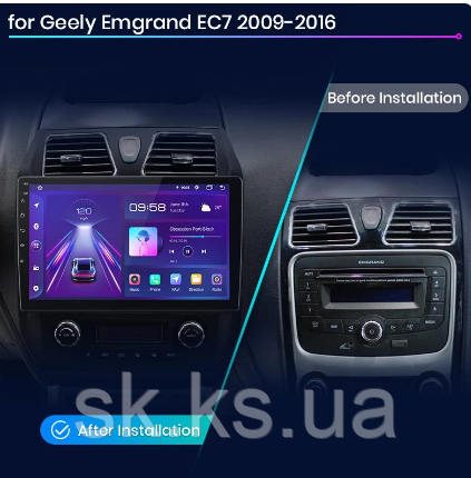 Junsun 4G Android магнітола для Geely Emgrand EC7 2009 - 2016