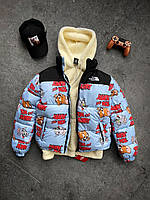 Теплая куртка ТНФ Унисекс, Пуховик The North Face, Мужская женская стильная курточка tnf, 700 Мужские ку FM