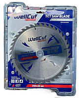 Диск пильный по дереву WellCut Standard 250*32 40T