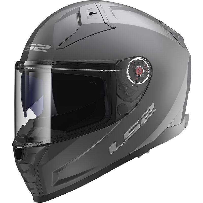 МОТОШОЛОМ ЗАКРИТИЙ LS2 FF811 VECTOR II SOLID КОЛІР GLOSS NARDO GREY, фото 1