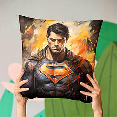 Декоративна подушка 45х45 см, «Супермен арт. Superman art»
