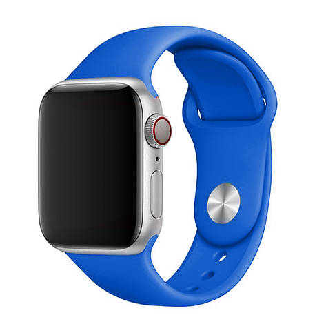Ремінець для Apple Watch (38/40/41 mm) Silicone SM Royal Blue 18, фото 1