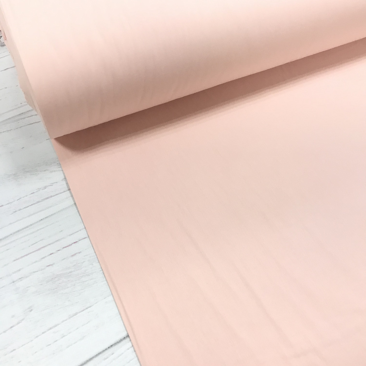 ВІДРЕЗ (0,8*2,4) Тканина поплін De Luxe, однотонний ніжно-кораловий (Туреччина шир. 2,4 м) (P-FR-0093), фото 1