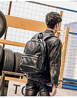 Стильный мужской рюкзак из экокожи черный BritBag Vance