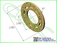 Дно приставное к гидроузлам John Deere, CASE 46 (75 см3)