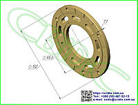 Дно приставное к гидроузлам John Deere, CASE 64 (105 см3)