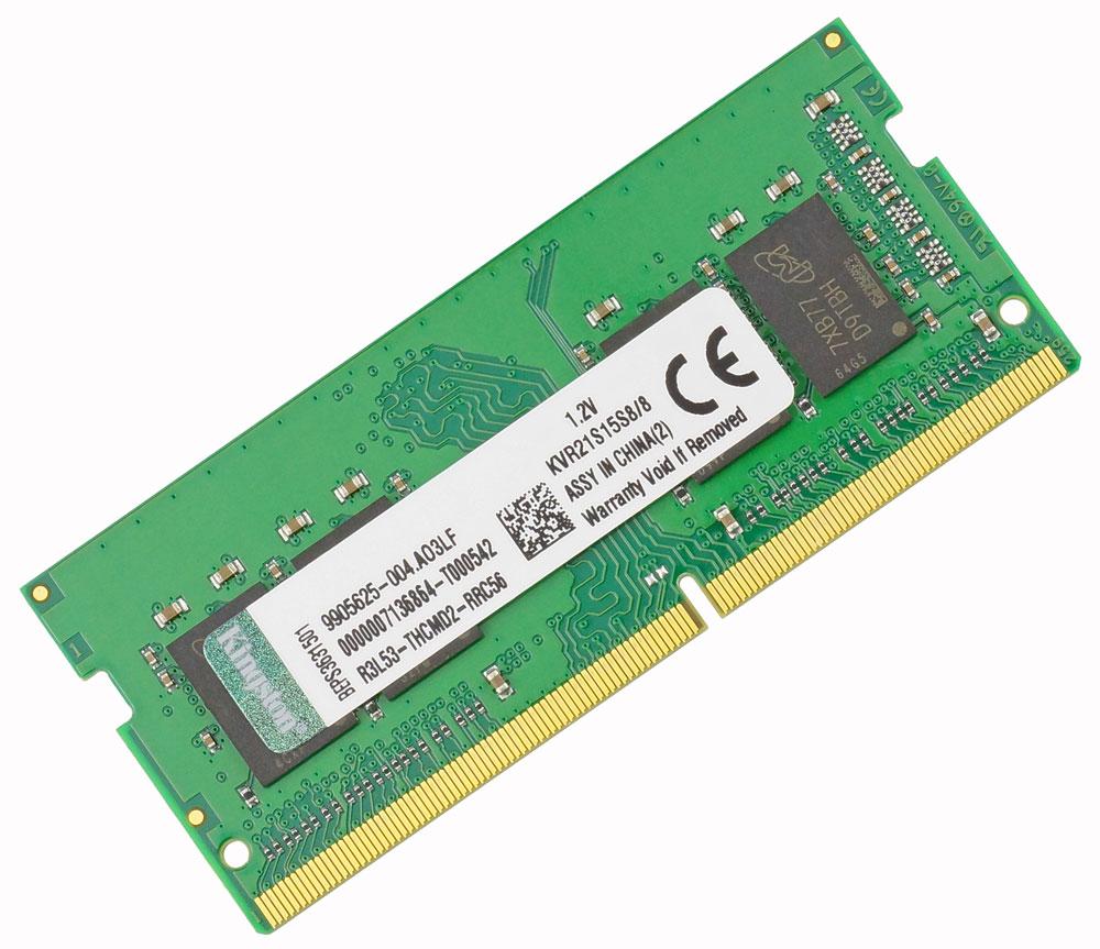 Оперативна пам'ять DDR4 2133 8GB SoDIMM для ноутбука (2133MHz) — PC4-17000 CL15 1.2V KVR21S15S8/8