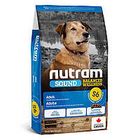 Нутрам S6 Nutram Sound BW Adult Dog сухой корм холистик с курицей и коричневым рисом для взрослых собак, 20 кг