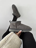 Уггі сірий, UGG ULTA MINI GREY SUEDE premium