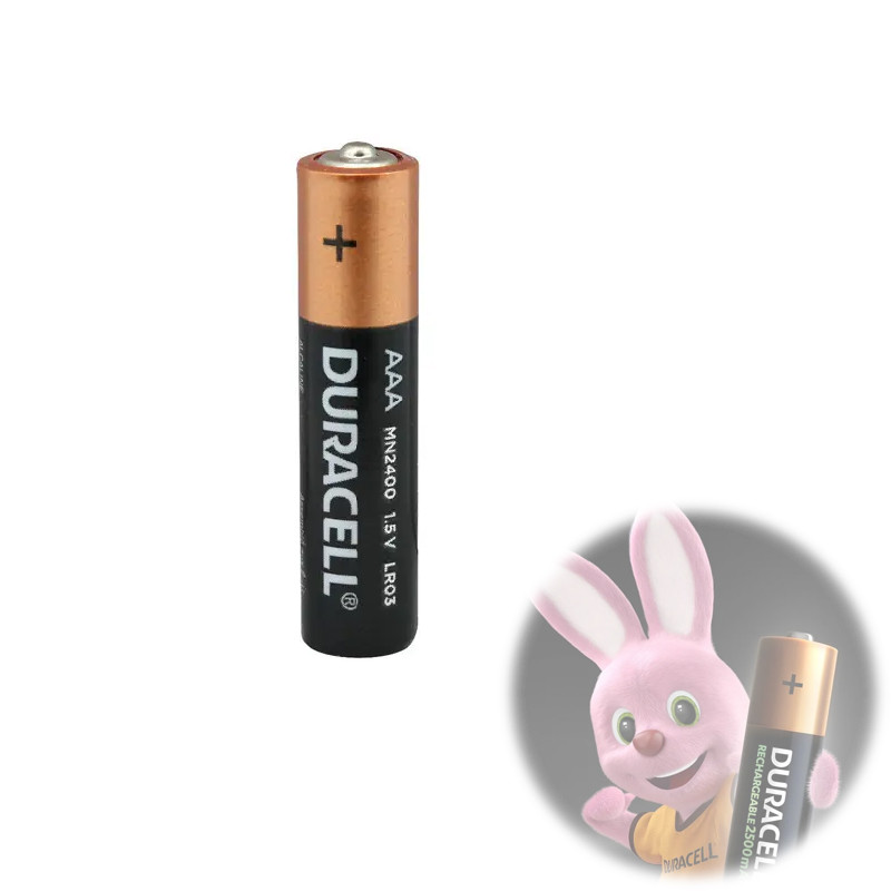 Батарейка AAA LR03 лужна 1.5В, Duracell, фото 1