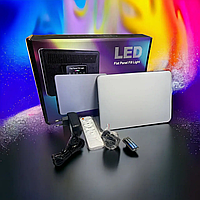 Профессиональный набор для юного блогера, LED лампа для фотосъемки, студийное освещение с регулировкой яркости