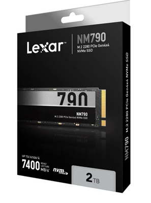 Lexar 2TB M.2 PCIe Gen4 NVMe NM790 (LNM790X002T-RNNNG), цена