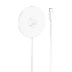 Безпровідна зарядка 3в1 для iPhone 12/13/14/15 Magsafe Hoco CW50 |15W| Білий