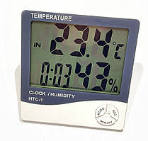 Термогігрометр Digital HTC-1 (годинник, будильник, термометр, вимірювач вологості) 1 сорт — покращена якість